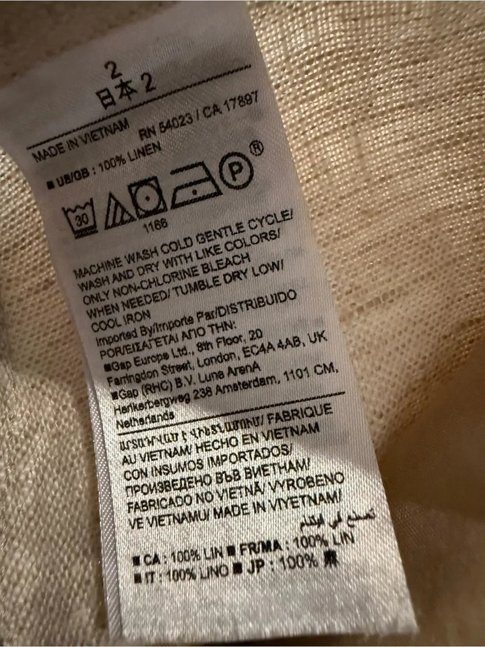 Banana Republic 100% Linen Pants